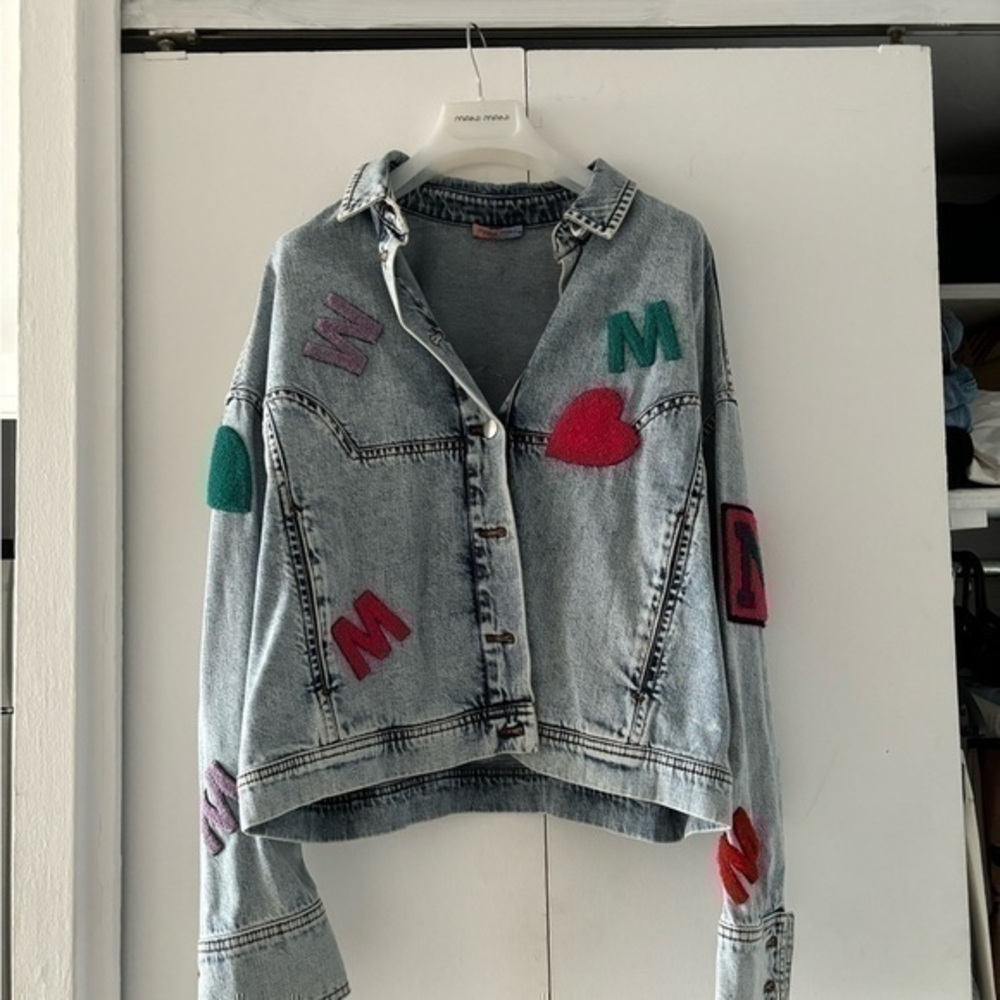 Mani Mani Denim Jean Jacket Size Medium